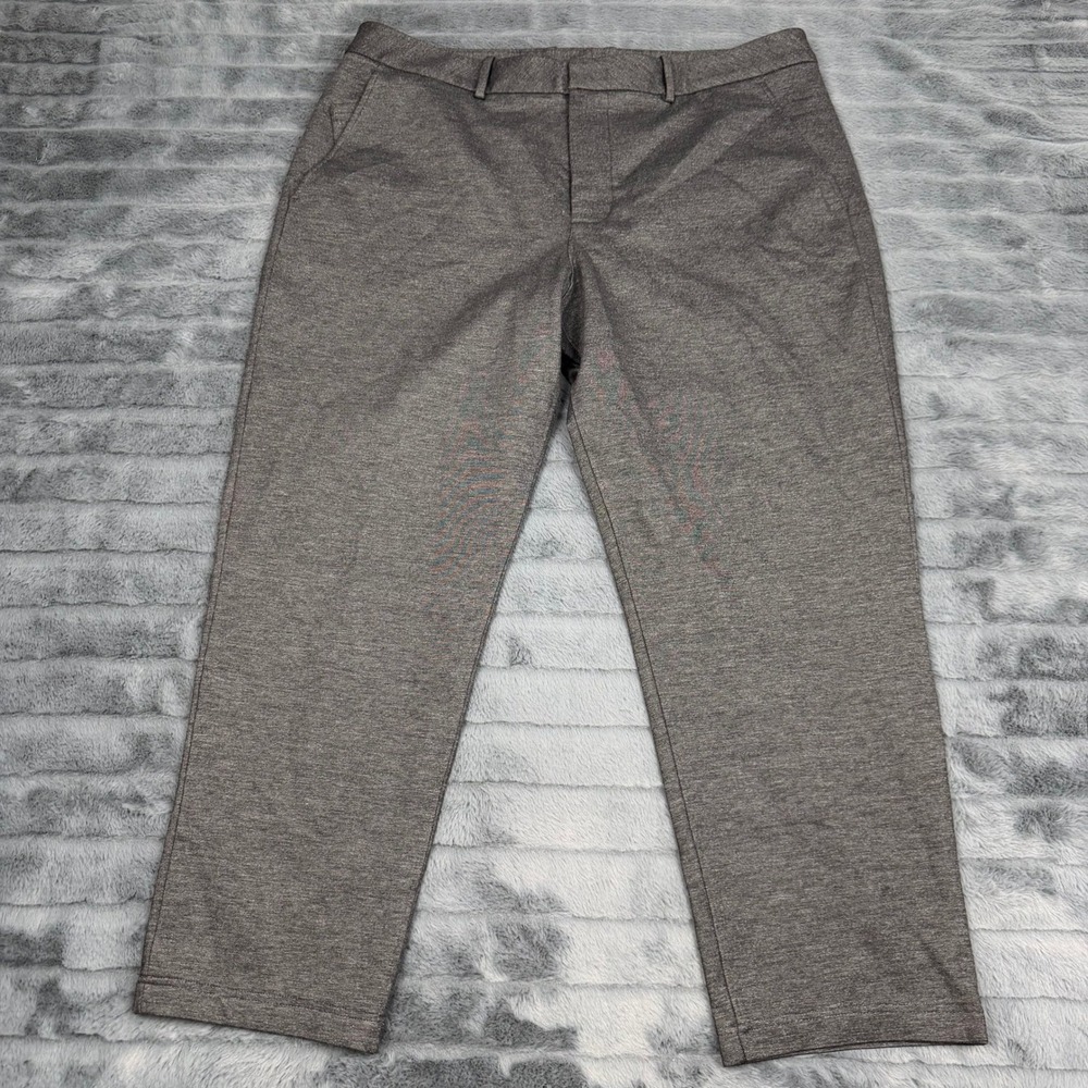 Kit and Ace Mens 38 Technical Trousers Charcoal Grey Cashmere Blend Pants
